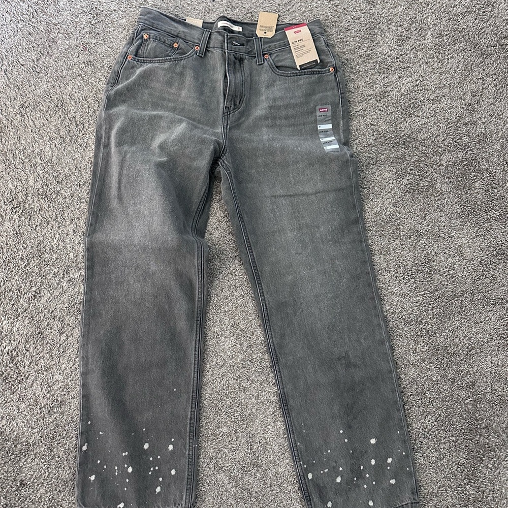 **BRAND NEW** Levi’s Low Pro Grey Wide Leg Jeans